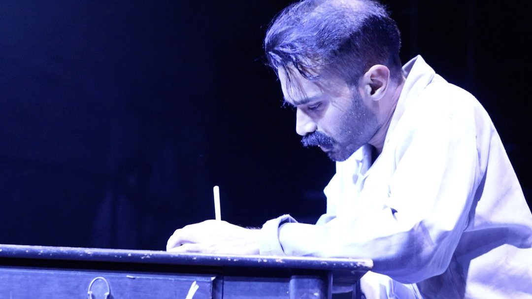 Oscar Castellino as Ali in Lowest of the Low at Arcola Theatre